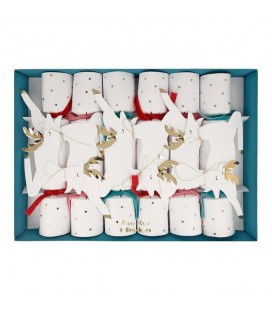 6 Leaping Reindeer Medium Crackers