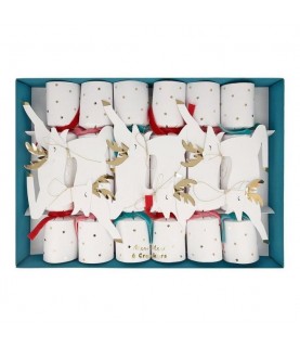 6 Leaping Reindeer Medium Crackers