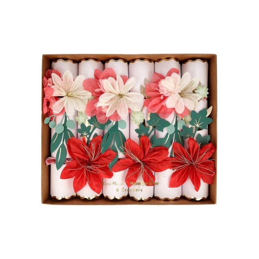 6 Hazel Gardiner Large Flower Crackers 6 Hazel Gardiner Large Flower Crackers
