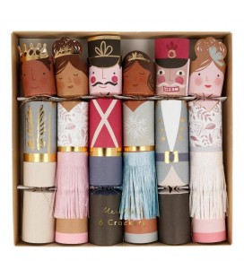 6 Nutcracker Character Medium Crackers