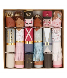 6 Nutcracker Character Medium Crackers