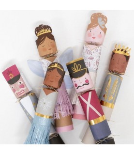 6 Nutcracker Character Medium Crackers