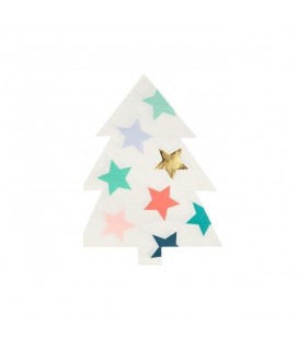 16 Patterned Tree Napkins
