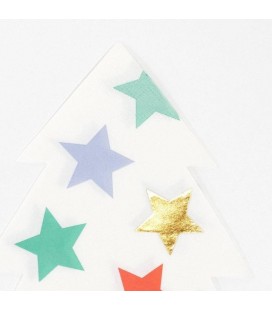 16 Patterned Tree Napkins