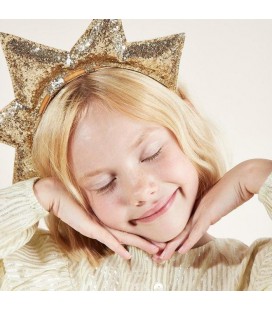 Gold Puffy Star Headband