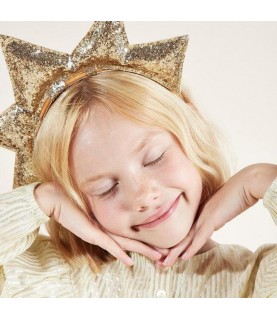 Gold Puffy Star Headband