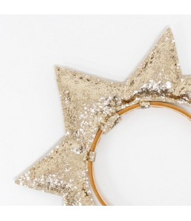 Gold Puffy Star Headband