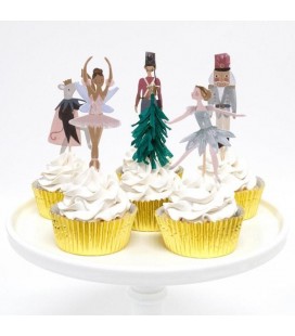 Nussknacker-Cupcake-Set