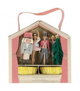 Nussknacker-Cupcake-Set