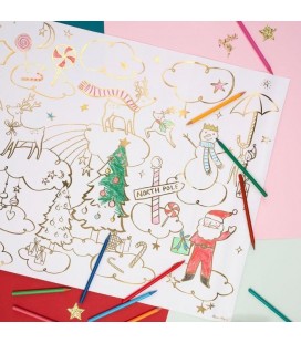 2 Große Weihnachtsposter zum Ausmalen