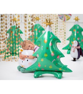 Ballon en aluminium Sapin de Noël sur pied