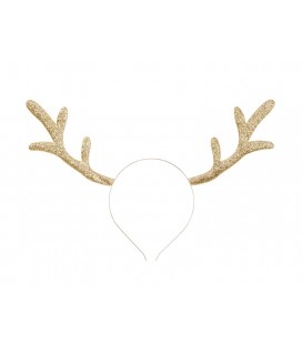 Golden Reindeer Headband
