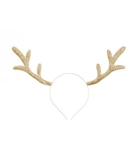 Golden Reindeer Headband