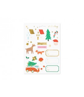 Winter Forest Christmas Stickers