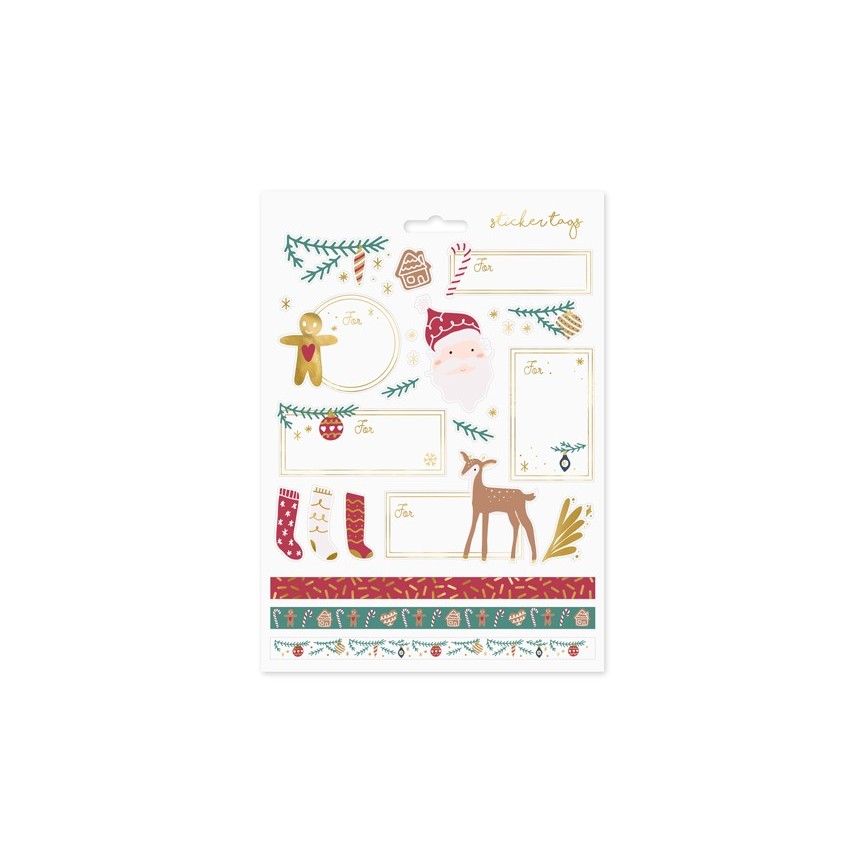 Stickers Noël avec Père Noël Stickers Noël avec Père Noël