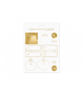 Golden Christmas Stickers