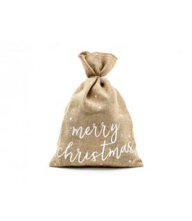 Hessian Merry Christmas Santa Sack