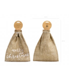 Hessian Merry Christmas Santa Sack