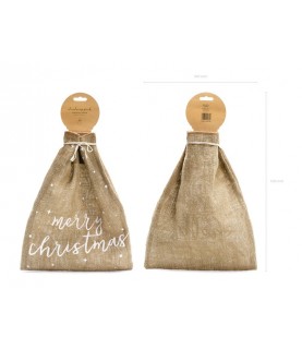 Hessian Merry Christmas Santa Sack