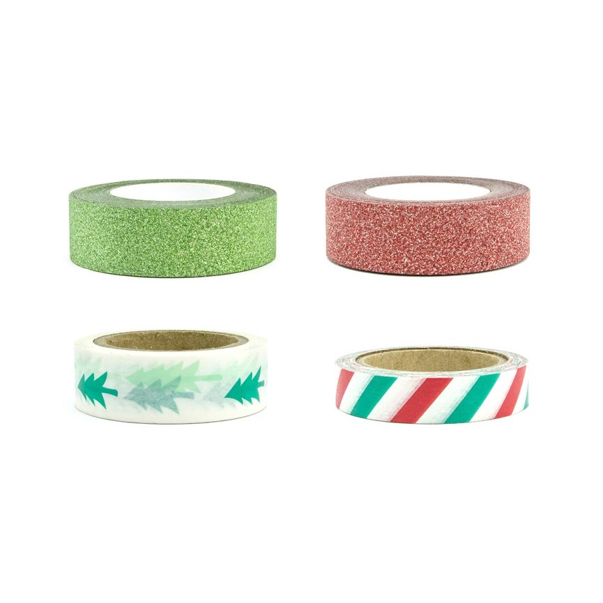 Merry Xmas Decorative Self-adhesive Tape Merry Xmas Decorative Self-adhesive Tape