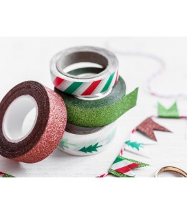 Merry Xmas Decorative Self-adhesive Tape