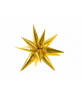 3D Star Golden Foil Balloon