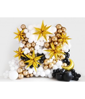 3D Star Golden Foil Balloon