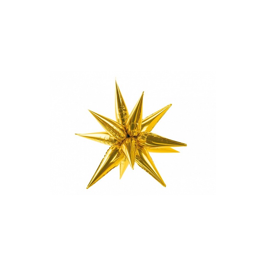Ballon Aluminium Doré Etoile 3D - 90 cm