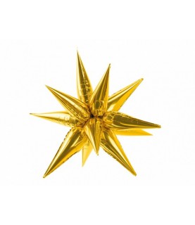 3D Star Golden Foil Balloon - 37.5"