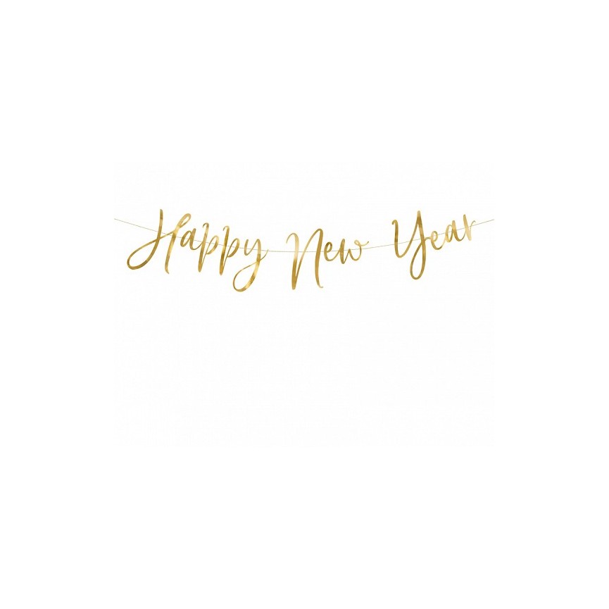 Happy New Year Golden Garland Happy New Year Golden Garland