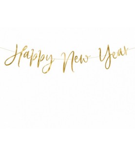 Happy New Year Golden Garland