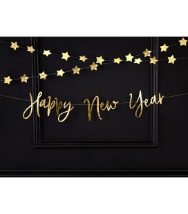 Happy New Year Golden Garland