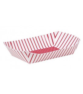 4 Barquettes Rouges & Blanches