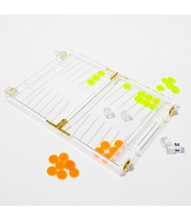 Mini Backgammon - Limited Edition Neon