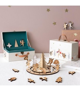 Fanfaren-Adventskalender mit niedlichem Koffer