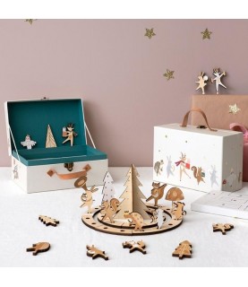 Fanfaren-Adventskalender mit niedlichem Koffer