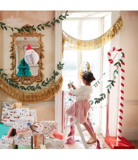 Guirlande de Feuilles avec Dorure  Festive