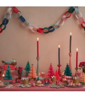 10 Weihnachtsbaum aus Wabenpapier - Rainbow