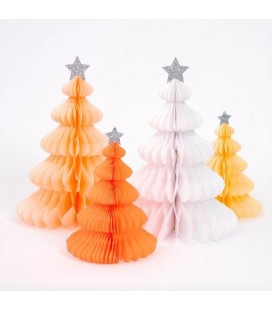 10 Weihnachtsbaum aus Wabenpapier - Rainbow
