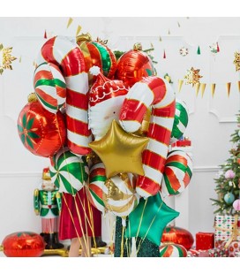 Candy Cane Foil Balloon