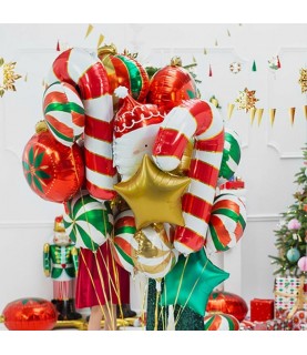 Candy Cane Foil Balloon