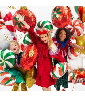 Candy Cane Foil Balloon
