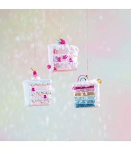 3 Sweet Cake Christmas Ornement