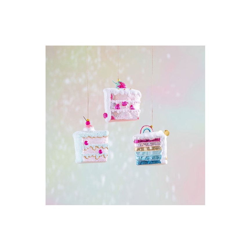3 Sweet Cake Christmas Ornement