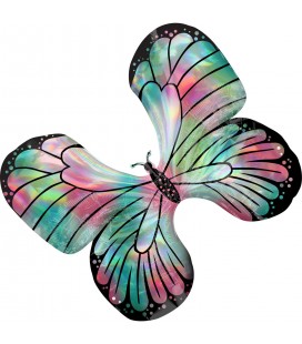 Holographic Butterfly Mylar Balloon