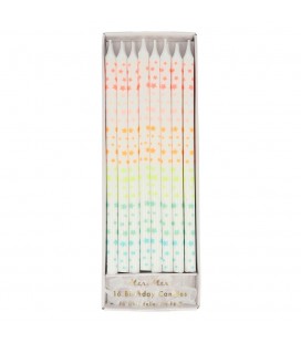 16 Multi Star Candles