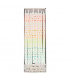 16 Multi Star Candles