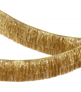 Gold Tinsel Fringe Garland