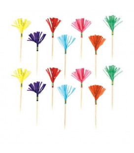 24 Rainbow Fringe Picks