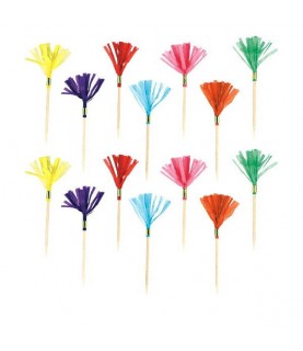 24 Rainbow Fringe Picks